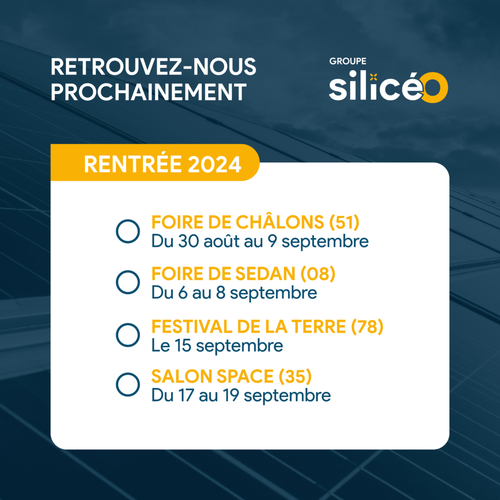 Le Groupe Silicéo sur les Foires et Salons à la rentrée 2024
